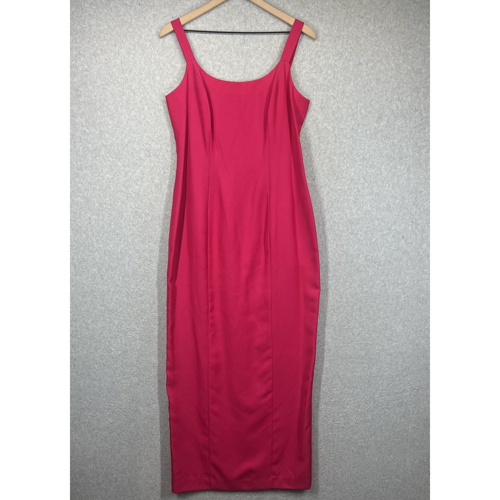 Alex Evenings Evening Gown Womens 10 Pink Maxi Sheath Sleeveless EUC